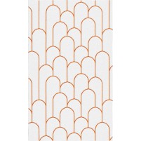 Amelia TS3015 Handmade Silver / Orange  Rug - Rectangle 3' x 5'