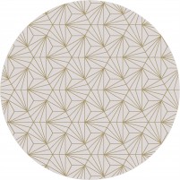 Bavaria TS3016 Handmade Beige / Canvas Brown Rug - Round 9'