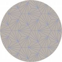 Bavaria TS3016 Handmade Brown / Ash Blue Rug - Round 6'