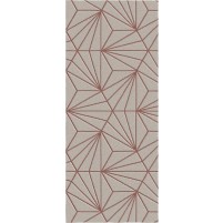 Bavaria TS3016 Handmade Brown / Ultisol Red Rug - Runner 2'6" x 6'