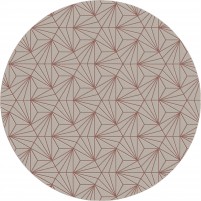 Bavaria TS3016 Handmade Brown / Ultisol Red Rug - Round 9'