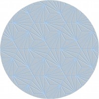 Bavaria TS3016 Handmade Gray / Sky Blue Rug - Round 6'