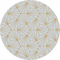 Bavaria TS3016 Handmade Grey / Gold Rug - Round 6'