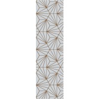 Bavaria TS3016 Handmade Grey / Umber Brown Rug - Runner 2'6" x 9'