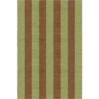 Handmade Olive Brown VSCP07DB04 Stripe Rugs 6'X9'