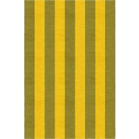 Handmade Olive Gold VSDG02DI03 Stripe Rugs 8'X10'