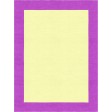Henley Hand-Tufted Purple Yellow HENBORYGPRL Border Rug 6' X 9'