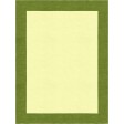 Henley Hand-Tufted Olive Green Yellow HENBORYGOVG Border Rug 5' X 8'