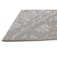 Modern Hand Knotted Wool / Silk (Silkette) Beige 2' x 2' Rug