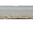 Modern Hand Knotted Wool / Silk (Silkette) Beige 2' x 2' Rug