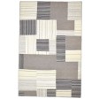 Modern Hand Tufted Wool Brown 5' x 8' Rug