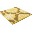 Modern Hand Tufted Wool Gold 2' x 2' Rug