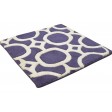 Modern Hand Tufted Wool Purple 2' x 2' Rug