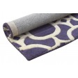 Modern Hand Tufted Wool Purple 2' x 2' Rug