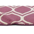 Modern Hand Tufted Wool Pink 2' x 2' Rug