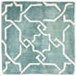 Modern Hand Tufted Wool Green 2' x 2' Rug