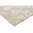 Modern Hand Knotted Wool / Silk (Silkette) Brown 2' x 2' Rug