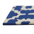 Modern Hand Tufted Wool Blue 2' x 2' Rug