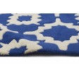 Modern Hand Tufted Wool Blue 2' x 2' Rug