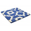 Modern Hand Tufted Wool Blue 2' x 2' Rug