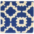 Modern Hand Tufted Wool Blue 2' x 2' Rug