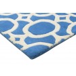 Modern Hand Tufted Wool Blue 2' x 2' Rug