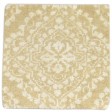 Modern Hand Knotted Wool / Silk (Silkette) Beige 2' x 2' Rug