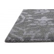 Modern Hand Knotted Wool / Silk (Silkette) Grey 2' x 2' Rug