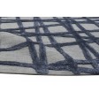 Modern Hand Tufted Wool / Silk (Silkette) Blue 5' x 8' Rug