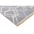 Modern Hand Tufted Wool Grey 5' x 8' Rug