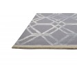 Modern Hand Tufted Wool Grey 5' x 8' Rug