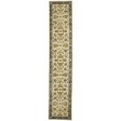 Traditional-Persian/Oriental Hand Tufted Wool Cream 2' x 9' Rug