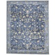 Modern Hand Tufted Wool Blue 8' x 10' Rug