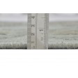 Modern Jacquard Loom Wool Silk Blend Grey 3' x 6' Rug