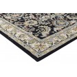 Traditional-Persian/Oriental Hand Tufted Wool Black 4' x 6' Rug