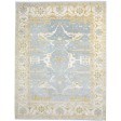 Traditional-Persian/Oriental Hand Knotted Wool Blue 9' x 12' Rug