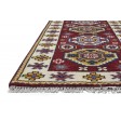 Traditional-Persian/Oriental Hand Knotted Wool Red 3' x 8' Rug