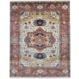 Traditional-Persian/Oriental Hand Knotted Wool Cream 8' x 10' Rug