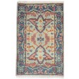 Traditional-Persian/Oriental Hand Knotted Wool Green 2' x 3' Rug