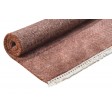 Modern Hand Knotted Wool / Silk (Silkette) Rust 2' x 3' Rug