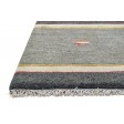 Traditional-Persian/Oriental Hand Knotted Wool Dark Grey 1' x 2' Rug