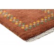 Traditional-Persian/Oriental Hand Knotted Wool Rust 1' x 2' Rug
