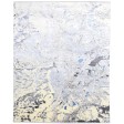 Modern Hand Knotted Silk Grey 8' x 10' Rug