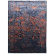 Modern Hand Knotted Silk Charcoal 9' x 12' Rug