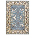 Traditional-Persian/Oriental Hand Knotted Wool Blue 4' x 6' Rug