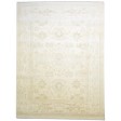 Traditional-Persian/Oriental Hand Knotted Wool Beige 9' x 12' Rug