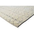 Modern Hand Knotted Wool Ivory 9' x 12' Rug