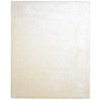 Modern Handloom Silk Cream 8' x 10' Rug