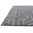 Modern Hand Tufted Wool Grey 4' x 6' Rug