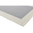 Modern Hand Tufted Wool / Silk (Silkette) Grey 5' x 8' Rug